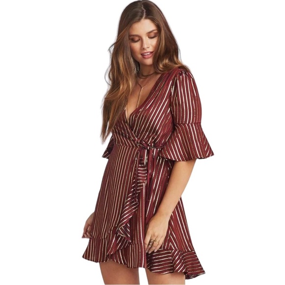 Show Me Your MuMu Dresses & Skirts - NWT Show Me Your Mumu Women's Leslie Mini Wrap Dress
